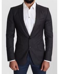 Dolce & Gabbana - Wool Single Breasted Martini Blazer Jacket - Lyst