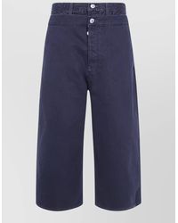 The Attico - Denim Shorts Belt Loops Thermostrass Detail - Lyst