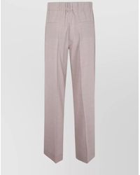 P.A.R.O.S.H. - Straight Leg Trousers With Side And Back Pockets - Lyst