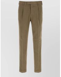 PT Torino - Stretch Cotton Tailored Pants Pleated Front - Lyst