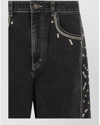 Isabel Marant - Embroidered Straight-Leg Jeans - Lyst