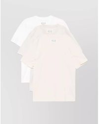 Maison Margiela - Pack Of Three Cotton Crew Neck Short Sleeve T-Shirts - Lyst