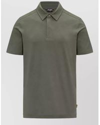 K-Way - Cotton Stretch Short-Sleeve Polo Shirt - Lyst
