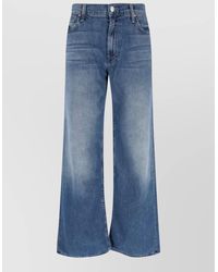 Mother - Denim High-Rise Wide-Leg Jeans - Lyst