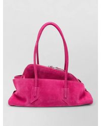 The Attico - La Passeggiata Small Suede Tote Bag - Lyst