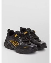 Balmain - Cosmic Dust Glazed Leather Chunky Trainers - Lyst
