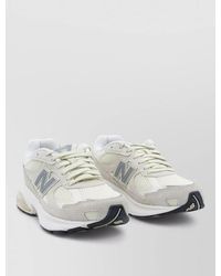 New Balance - Mesh Low Top Sneaker Suede Detail - Lyst