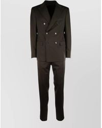 Colamarino - Suit Double Breasted Button Detailing Flap Pockets - Lyst