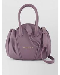 Marni - Tulipea Small Leather Shoulder Bag - Lyst