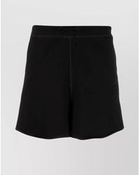 Ganni - Organic Cotton Logo Drawstring Short Shorts - Lyst