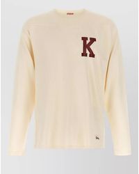 KENZO - Varsity Logo Long Sleeve Casual T Shirt - Lyst