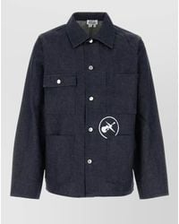 A.P.C. - Denim Single-Breasted Coat - Lyst
