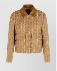 Max Mara - Jacquard Fitted Jacket - Lyst