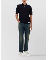 Balmain - Merino Wool Regular-Fit Polo Shirt - Lyst