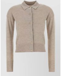 Max Mara - Medeola Stretch Wool Blend Knit Cardigan - Lyst