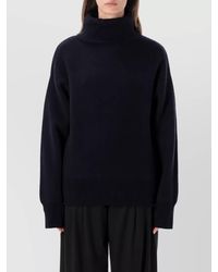 Rhea Costa - Wool Turtleneck Sweatshirt - Lyst