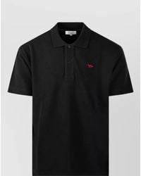 Maison Kitsuné - Cotton Short-Sleeve Polo Shirt - Lyst
