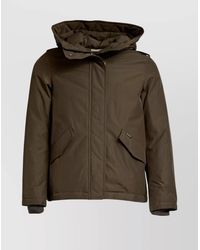 Woolrich - Hooded Parka With Drawstring Waist And Pockets - Lyst