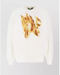 Palm Angels - Cotton Printed Regular-Fit Sweatshirt - Lyst