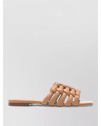 Tod's - Leather Woven Sandals - Lyst