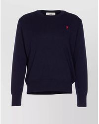 Ami Paris - Merino Wool Crewneck Sweater - Lyst