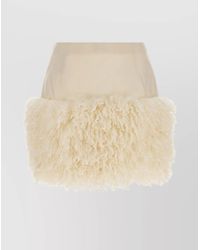 Moncler - Teddy Insert High-Waisted Skirt - Lyst