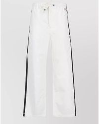 Marni - Straight Pants Elastic Waistband Side Stripes - Lyst
