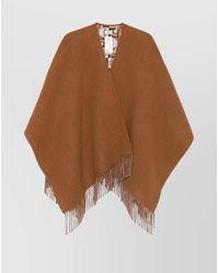 Fendi - Wool Cashmere Reversible Cape - Lyst