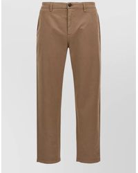 Department 5 - Cotton-Blend Straight-Leg Trousers - Lyst