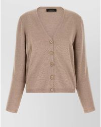 Fabiana Filippi - Filo Diamante Cardigan Long Sleeves V Neckline - Lyst