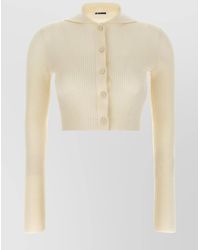 Jil Sander - Ribbed Knitted Cardigan - Lyst