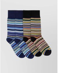 Paul Smith - Duo De Chaussettes À Rayures Signature - Lyst