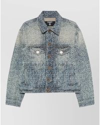 Balmain - Monogram Denim Jacket - Lyst