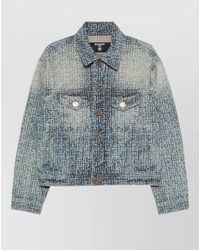 Balmain - Monogram Denim Jacket - Lyst