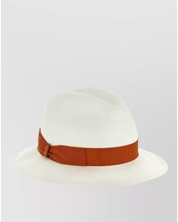 Borsalino - Monica Hat Pinched Crown Ribbon Band - Lyst