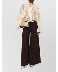 Thelatest - Flared Suit Trousers - Lyst