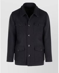 Tom Ford - Wool Jacket With Flap Pockets And Long Sleeves - Lyst