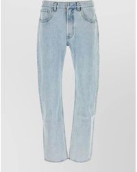 Entire studios - Denim Jeans Slem Belt Loops Contrast Stitching - Lyst