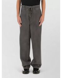 Maison Margiela - Mohair Wool Oversized Wide-Leg Trousers - Lyst