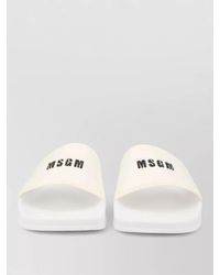 MSGM - Slide Sandals Rubber Sole Open Toe - Lyst