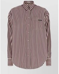Brunello Cucinelli - Striped Cotton Shirt - Lyst