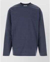 Jil Sander - Cotton Long Sleeve Crew Neck T Shirt - Lyst
