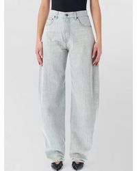 Haikure - Denim Mid-Rise Balloon Tapered Jeans - Lyst