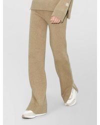 Tory Burch - Wool Knit Trousers Ribbed Cuff Hem - Lyst