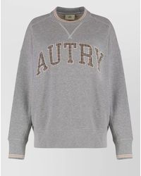 Autry - College Logo Cotton Crew Neck Sweatshirt - Lyst