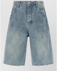 Purple - P070 Dust Bowl Denim Bermuda Shorts - Lyst