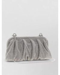 Benedetta Bruzziches - Crystal-Embellished Draped Clutch Bag - Lyst