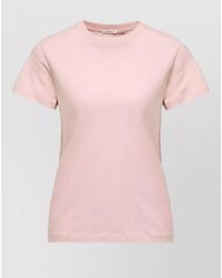Moncler - Cotton Ribbed Crewneck Short-Sleeve T-Shirt - Lyst