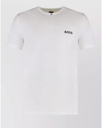 BOSS - Technical Fabric Regular-Fit Crew-Neck T-Shirt - Lyst