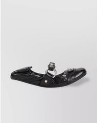 Balenciaga - Leather City Ballerina Shoes - Lyst